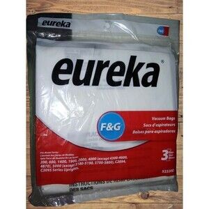 Eureka F&G Vacuum Bags 52320D Lot of 3 Bags Fits 200 600 1400 1900 2000 etc: